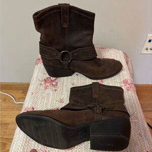 Target Dark Brown Ankle Booties